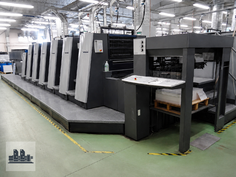 Heidelberg XL 75-6+LX3 (C) UV Hybrid used sheetfed offset printing press, 2011 year, for sale