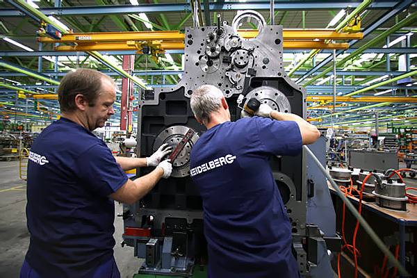 производственный цех компании Heidelberger Druckmaschinen AG