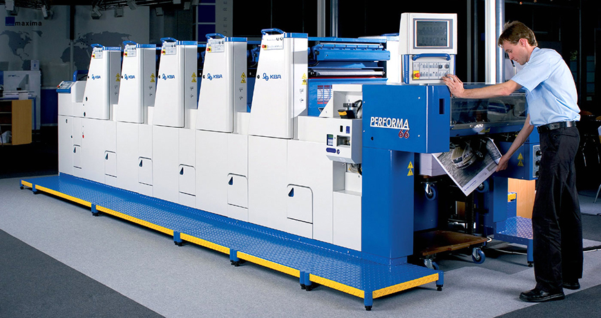 5-красочная машина Performa 66 в типографии Embax Print (Brno)