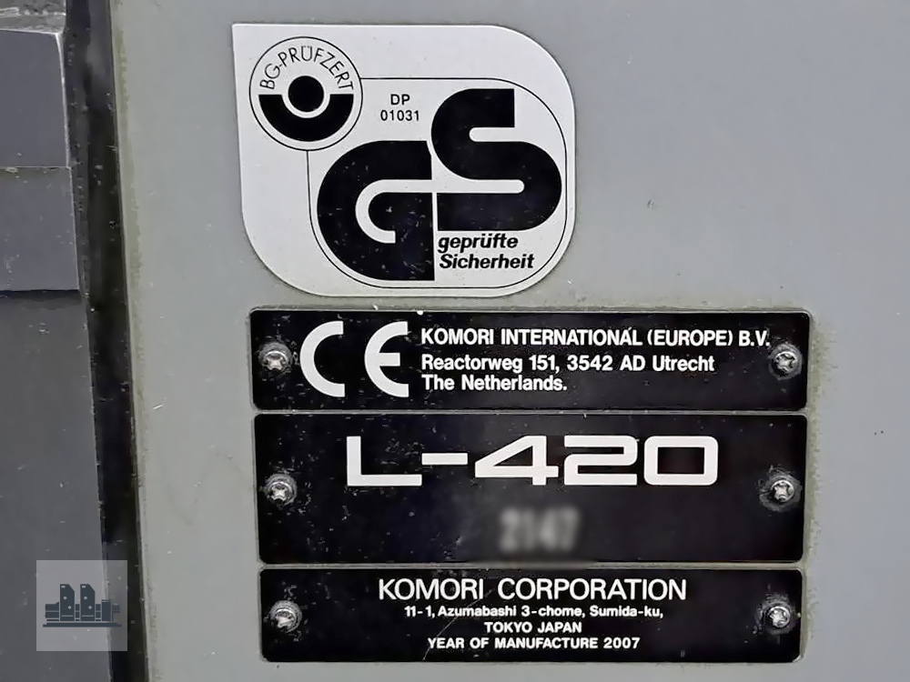 Komori Lithrone L-420 tabaka ofset baskı makinesi, 2007