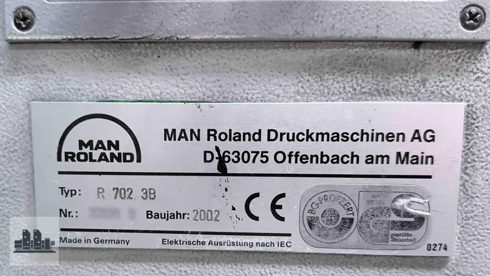 MAN Roland 702 SW - prensa B1 1+1 para impresión de libros