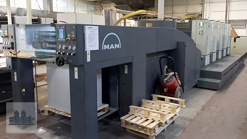máquina offset de impressão MAN Roland R504 PLV (ano 2007)