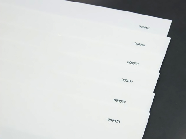 нанесение номеров с использованием система InkjetNumbering