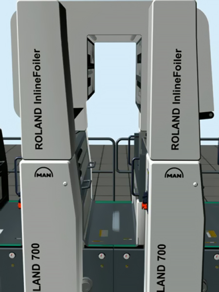 3D модель системы manroland InlineFolier